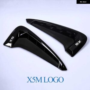 BMW 9 スタイル サイドベント エアフローフェンダー インテークステッカー サメエラサイドベント カバー トリム Xシリーズ X5 F15 X5M F85 - black