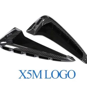 BMW 9 スタイル サイドベント エアフローフェンダー インテークステッカー サメエラサイドベント カバー トリム Xシリーズ X5 F15 X5M F85 - Carbon Fiber
