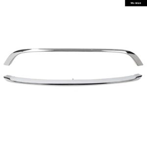 BMW フロントグリル トリムストリップフロントバンパー グリル メッシュトリム ミニ R55 R56 R57 2007-2015 51112751624 51132751040 - Silver-Upper Lower