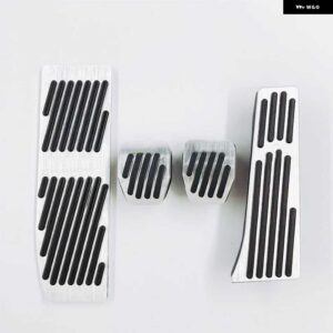 BMW 合金 ブレーキ アクセル燃料車ペダル セット E46 E87 E90 E91 E92 E93 M3 AT MT 2005-2012 ブラックカラー - Silver MT