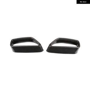 BMW ステンレス テールマフラーマフラー出力カバー 部品 5シリーズ G30 G38 2018-2022 アウター - Carbon Fiber
