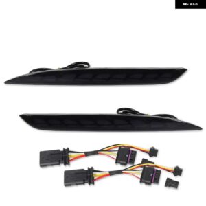 テスラ モデル Y 2020-2024 車 LED リアバンパー リフレクターライト機能テール/ ブレーキ リア フォグランプ シーケンシャル ウ - Smoked Lens