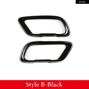 BMW ステンレス X5 G05 X6 G06 X7 G07 2019-2025 テールマフラーマフラー出力カバー M スポーツバージョン用 - Style B black