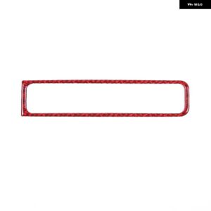 ランドローバー 中央制御ギア パネル 装飾ステッカー ディスカバリー 2 LR2 1998-2003 ソフトカーボン - red carbon fiber