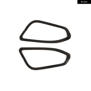 BMW 1 2シリーズ F20 F21 F22 F23 2012-19 ABS クロームインテリアドア ハンドル キャッチカバー インナーボウルトリムフレーム 装飾ステッカー - carbon fiber