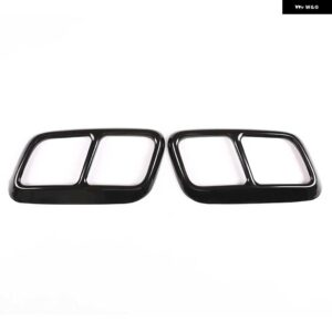ランドローバー レンジローバースポーツ 2018 2019 光沢ブラッククローム ステンレス マフラーカバー トリム - Bright Black