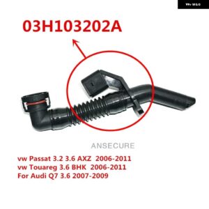 アウディ バルブ カバー ブリーザーチューブホース Q7 VW トゥアレグパサート CC EOS フェートン 3.6 03H103202D 03H103202A - 03H 103 202D