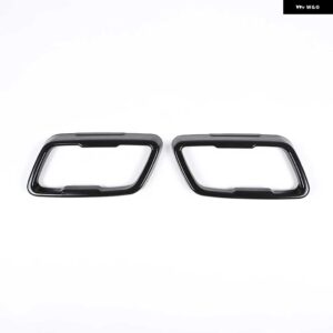 BMW ステンレス リアマフラーパイプカバー トリムテールスロートフレーム 2シリーズ F44 2020-2024 外装 - Style A Black