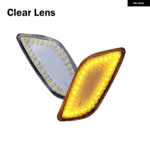 スバル 2002-2003 インプレッサ RS TS WRX スイッチ バックアンバー LED フロントコーナーパーキング マーカー 信号灯ホワ - Clear Lens