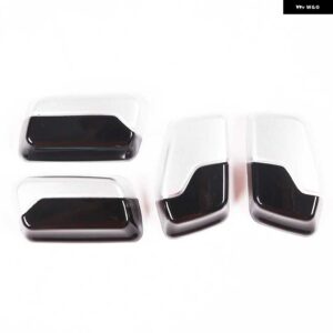 BMW ABS カーシート 調整 スイッチ ボタン カバー ステッカー トリム装飾 X1 U11 2023-2024 オートインテリア - Black Silver