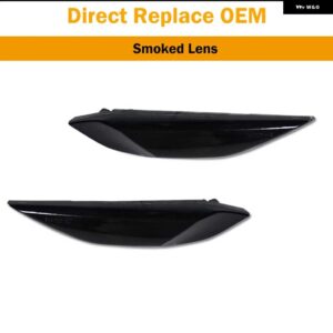 ポルシェ 2個 アンバー/ホワイト スイッチ バック LED サイド マーカー ウィンカーライト /ランニングポジションライト付き カイエン 958 - Smoked Lens
