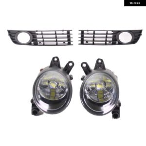 アウディ LED カーライト A4 B6 アバントクワトロ 37012 スタイリング フロント LED フォグライト フォグランプ グリル カバー - Pair Grille Light