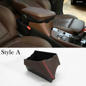 BMW 中央アームレスト 収納 ボックス コンテナホルダートレイ X1 F48 2016-2020 X2 F47 2018-2020 カー 左 ハンドル 用 - Style A