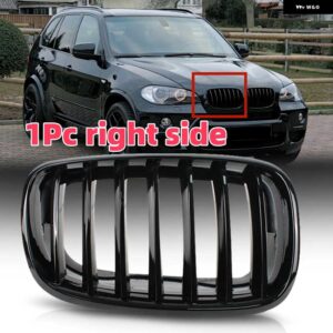 BMW レーシンググリル X5 E70 2006-2013 X6 E72 2008-2013 黒高輝度グリル カー - Right Side