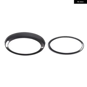 スバル ABS カーボン フロントリア ロゴ周囲リング外装装飾 フォレスター 2013-2018 - Carbon Fiber