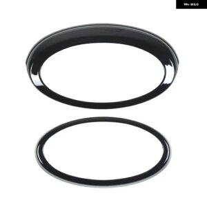 スバル ABS カーボン フロントリア ロゴ周囲リング外装装飾 フォレスター 2013-2018 - Glossy Black