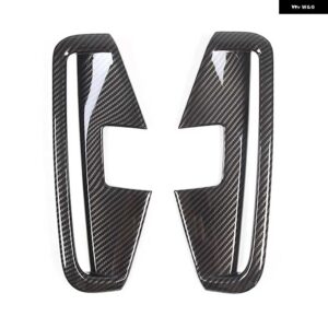 BMW 4シリーズ G22 G23 2021-2023 フロントバンパー フォグライト フレーム キャップ デイタイム ランニングランプトリムカバー 車外装 - Carbon Fiber