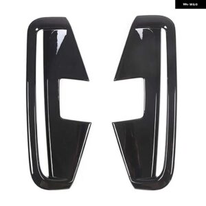 BMW 4シリーズ G22 G23 2021-2023 フロントバンパー フォグライト フレーム キャップ デイタイム ランニングランプトリムカバー 車外装 - Gloss Black