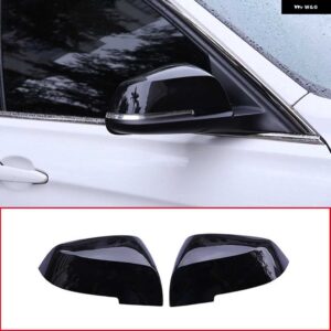 BMW サイドウイングミラー カバー リアビューキャップ黒 1 2 3 4シリーズ F20 F30 F31 F21 F22 F23 F32 F33 F34 F35 X1 E84 2013-2019 - Style A