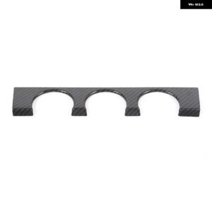 ジャガー ABS カーボンカーエアコンコントロールノブパネル 装飾カバー F-TYPE 2013-2024 オートインテリア - carbon fiber