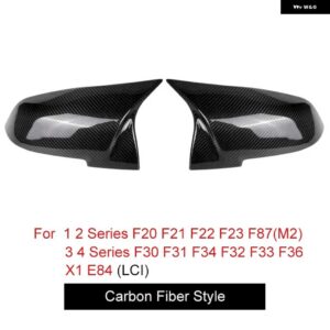 BMW カーボン + ABS ドアミラー キャップカバー 1 2 3 4シリーズ X1 F20 F21 F22 F23 F87 M2 F30 F31 F34 F32 F33 F36 E84 LCI I3 - M-3 Look Carbon