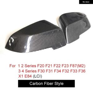 BMW カーボン + ABS ドアミラー キャップカバー 1 2 3 4シリーズ X1 F20 F21 F22 F23 F87 M2 F30 F31 F34 F32 F33 F36 E84 LCI I3 - OEM Look Carbon