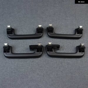 アウディ 4個 グレーブラックベージュ フロントリア ルーフグリップ ハンドル グラブ A4 S4 A5 S5 2008-2014 RS5 クーペ クワトロ 2013-2014 Q5 - 4pcs black