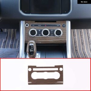 ランドローバー カーボンスタイル のセンターコンソール AC パネル フレーム カバー トリムステッカー レンジローバースポーツ 2014-2018 - Sands wood grain