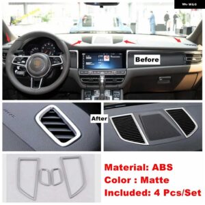 ポルシェ ダッシュボード AC エアリフトボタン ライトコントロールカップホルダー パネルカバー トリム マカン 2014 - 2023 マット イ - Model B