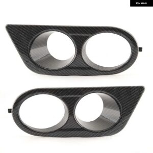 BMW フォグライト カバー E46 M3 2001-2006 光沢ブラック フォグランプ グリル フレーム周囲エアダクト フォグランプ フードカーボン - Carbon Fiber L and R