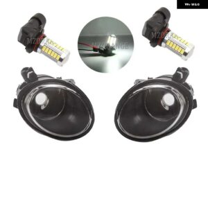 BMW LED フォグライト E46 M3 3シリーズ 2001-2005 フォグランプ E39 M5 1995-2004 フォグランプ カバー グリル ベゼル ヘッドライト - LED Fog2