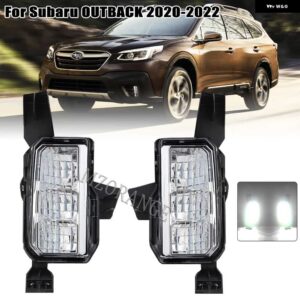 スバル LED フォグライト アウトバック 2020 2021 2022 ヘッドライト フォグランプ フロント フォグライト 米国バージョン 8 - 1 pair fog