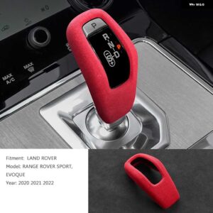 ランドローバー レンジローバースポーツ EVOQUE 2020 2021 2022 ギアレバースティックシフトハンドルシースシェル N ベースカバー - Red Knob