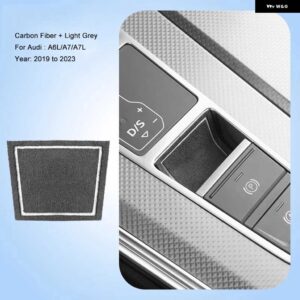 アウディ インテリア ステッカー スエード電気パーク ブレーキ パッド A4 S4 A5 S5 2017-2023 A6 A7 2019-2023 Q5 2018-2023 Q7 - 19-23yrA6BlackWhite