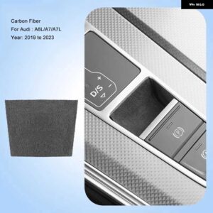 アウディ インテリア ステッカー スエード電気パーク ブレーキ パッド A4 S4 A5 S5 2017-2023 A6 A7 2019-2023 Q5 2018-2023 Q7 - 19-23yr A6 Black