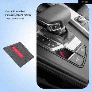 アウディ インテリア ステッカー スエード電気パーク ブレーキ パッド A4 S4 A5 S5 2017-2023 A6 A7 2019-2023 Q5 2018-2023 Q7 - 17-23yr A4 BlackRed