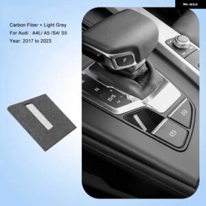 アウディ インテリア ステッカー スエード電気パーク ブレーキ パッド A4 S4 A5 S5 2017-2023 A6 A7 2019-2023 Q5 2018-2023 Q7 - 17-23yrA4BlackWhite