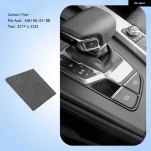 アウディ インテリア ステッカー スエード電気パーク ブレーキ パッド A4 S4 A5 S5 2017-2023 A6 A7 2019-2023 Q5 2018-2023 Q7 - 17-23yr A4 Black