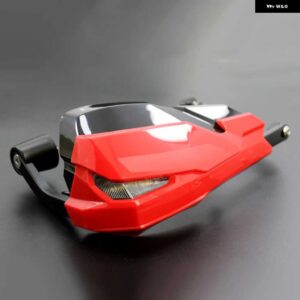 BMW LED オートバイ ハンドル風防 ハンドガード F800GS/R1200GS LC/ADV には信号灯とデイタイムランニングランプが - Red