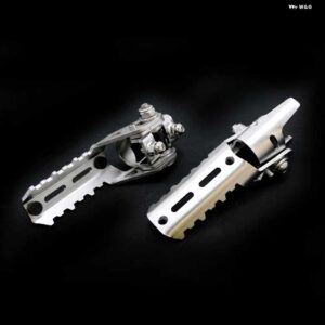 BMW R1200GS LC 2013-2019 オートバイ ペグペグパイプ トライアンフ タイガーエクスプローラークランプに 22MM 25MM 直径チューブ - Silver