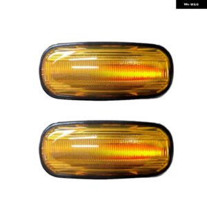 ランドローバー 2X アンバー LED サイド マーカーライト リピーター インジケータ ー ランプ ディスカバリー 2 99-04 ディフェンダー フリー - Dynamic golden