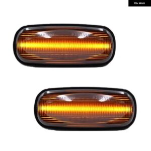 ランドローバー 2X アンバー LED サイド マーカーライト リピーター インジケータ ー ランプ ディスカバリー 2 99-04 ディフェンダー フリー - Normal black