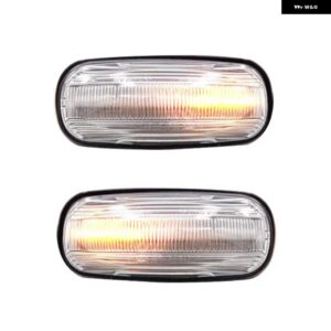 ランドローバー 2X アンバー LED サイド マーカーライト リピーター インジケータ ー ランプ ディスカバリー 2 99-04 ディフェンダー フリー - Dynamic clear