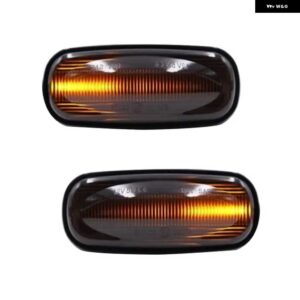 ランドローバー 2X アンバー LED サイド マーカーライト リピーター インジケータ ー ランプ ディスカバリー 2 99-04 ディフェンダー フリー - Dynamic black