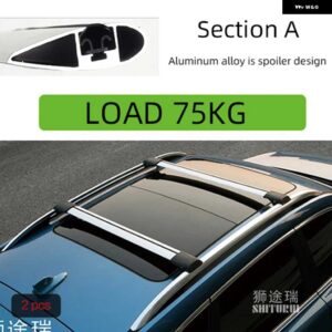 ボルボ 2個 ルーフバー XC90 5-DR SUV 2002-2014 2008 257 SUV 合金サイドバークロスレール ルーフラックキャリア - a