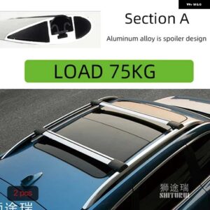 スバル 2個 ルーフバー フォレスター 2019-23 合金サイドバークロスレール ルーフラックキャリア CUV SUV LED - a