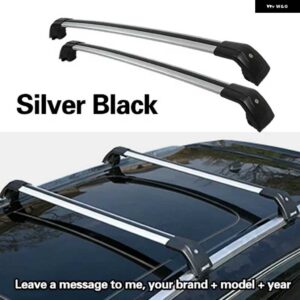 ランドローバー 2個 ルーフバー ディスカバリースポーツ 2015-2020 SUV 合金サイドバークロスレール ルーフラックキャリア - black and silver