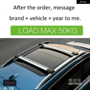 スバル 2個 ルーフバー XV SUV 2012-2022 合金サイドバークロスレール ルーフラックキャリア CUV SUV LED - a