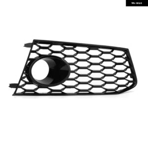 アウディ のフロント フォグランプ グリル カバー トリム RS7 2014-18 ハニカム六角 フォグランプ グリル - Right Side