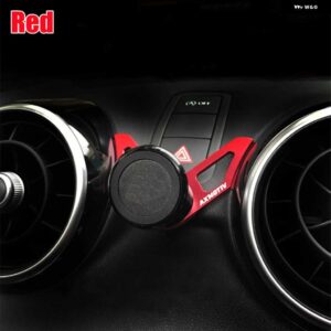 アウディ A1 2010-2018 自動車電話ホルダー エアベントマウント 磁気ブラケット 回転可能な GPS スタンドサポート モバイルカー - red